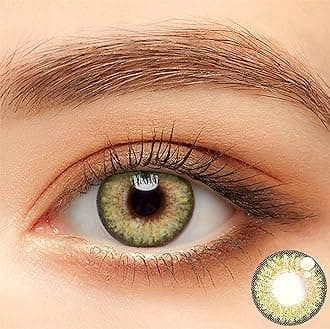 Colored Contact Organizer Case Storage with Set, Bseries Green