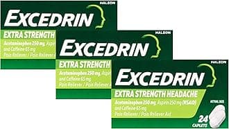 Extra Strength - 24 Caplets, Pack of 3