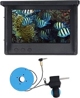 Underwater Fishing Camera Kit, 1080P Portable Video Fish Finder with 4.3 Inch LCD Monitor, Professional Fishing Aid for Ice Lake Sea Boat Fishing