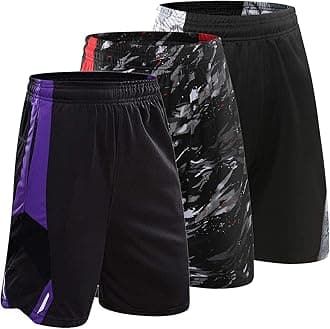 3PCS / Set Men's Running Shorts Quick Dry Running Shorts Basketball Pants Sports Pants (3pcs Short/Set18,5XL)