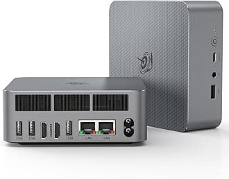 Beelink EQi12 Dual LAN Mini PC, Intel Core 1220P(10C/12T, up to 4.4GHz), 16GB DDR4 RAM 500GB PCIe4.0 SSD, Mini Desktop Computer Support WiFi 6/ BT5.2/ Dual HDMI/Bulit-in 85W Power Supply