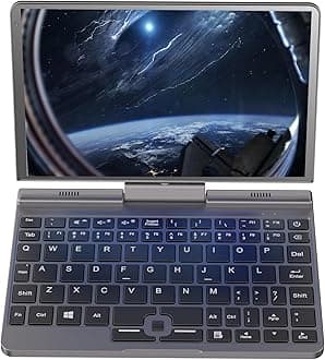 Mini Laptop PC All Metal 8-Inch Touchscreen Gaming Notebook Computer Intel 12th Gen CPU Alder Lake-N N100 Windows 11 12G RAM/256GB SSD with Webcam