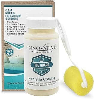 Tub Guard Anti Slip - Clear Bathtub & Shower Grip Textured Non Slip Coating for Slippery Tubs or Shower Floors - 4 oz.