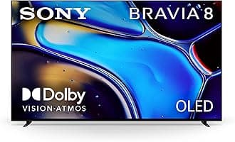 Sony 77 Inch OLED 4K Ultra HD TV BRAVIA 8 Smart Google TV with Dolby Vision HDR and Exclusive Features for PlayStation® 5 (K-77XR80)