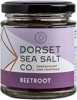 Dorset Sea Salt Co. - Beetroot Infused Sea Salt (100g) - Aromatic Blend of Hand Harvested Sea Salt Flakes & Organic Pure Beetroot, Perfect for Seasoning, Marinading or Creating a Delicious Rub