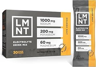 Zero-Sugar Electrolytes - Orange Salt - Hydration Powder Packets | No Dodgy Ingredients | Keto & Paleo Friendly | 30 Sticks