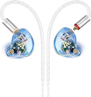 Vibes 202 Wired Earbuds - HiFi in Ear Monitor Headphones – Professional Noise Isolating Ear Buds - Clear Sound, Deep Bass & Comfort-Fit IEM Earphones - MMCX to 3.5mm, Silver Plated Cord, Carrying Case