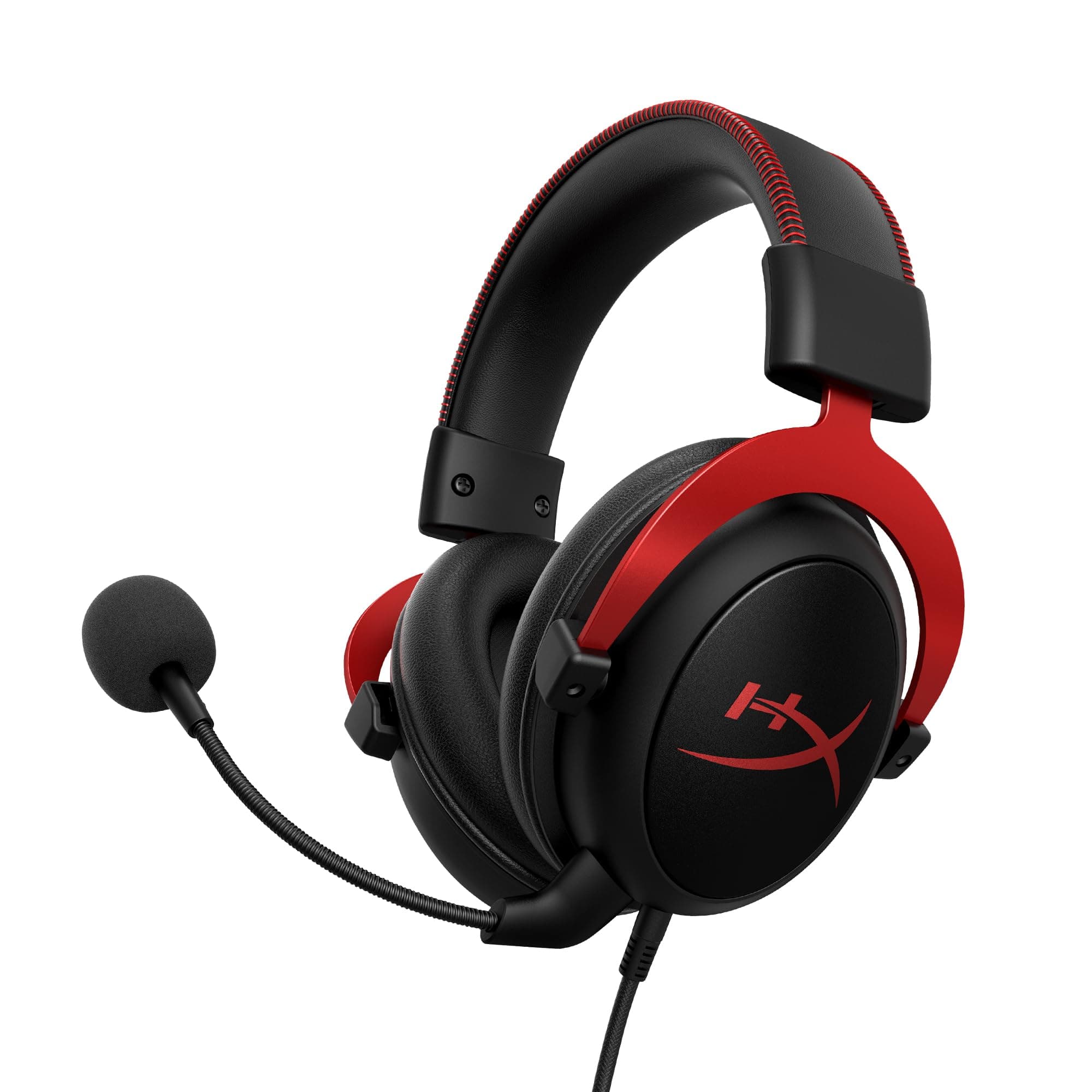 Cloud II Gaming Headset - 7.1 Surround Sound - Memory Foam Ear Pads - Durable Aluminum Frame - Multi Platform Headset - Works with PC, PS4, PS4 PRO, Xbox One, Xbox One S - Red (KHX-HSCP-RD)