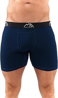 Merino Wool Underwear Mens - 100% Merino Wool Base Layer Boxer Briefs for Men