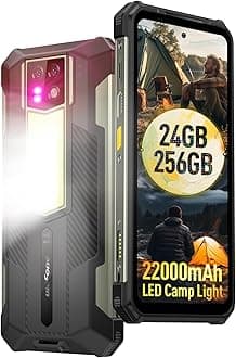 Armor 24 Rugged Phones, 22000mAh(66W), MTK Helio G96 24GB+256GB Android 14, IP68/69K, 64MP+64MP Night Vision Camera, 6.78" FHD+ Corning Gorilla Screen, 1000LM LED Light, Dual 4G, IR Blaster