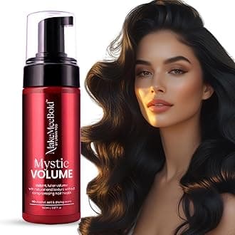 Make Mee Bold Mystic Volume (150 ml) | Hair Styling Foam | Volumizer for Fine Hair | Adds Bounce & Shine | Paraben-Free, Sulphate-Free, Vegan