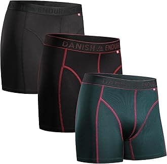 Men's Performance Boxer Briefs (3-Pack) – Moisture-Wicking, Quick-Dry Comfort with Extra-Long Fit