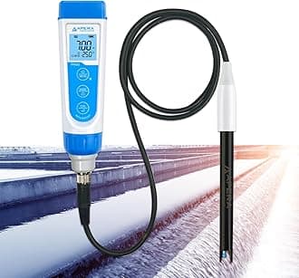 PH60-WW Handheld pH Meter Tester Kit with LabSen 335 ATC pH Electrode for Lab-Grade pH Measurement in Wastewater, Suspensions, and Emulsions