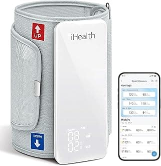 iHealth Neo Wireless Blood Pressure Monitor, Upper Arm Cuff, Bluetooth Blood Pressure Machine, Ultra-Thin & Portable, App-Enabled for iOS & Android