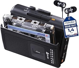 K8 Cassette Tape Player Portable + Cassette Recorder + NEW + AM/FM Walkman Cassette Player + Built-in Microphone & Speaker + Headphone Jack & Earphones