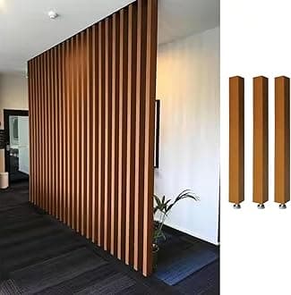 Room Divider Modern DIY Room Divider for Privacy Screen/Doorway/Studio Apartment, Square Wall Partition Floor to Ceiling Design, Easy to Install & Remove (Color : 3pcs Height, Size : 160cm/63in/5.