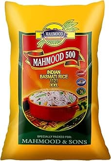 Mahmood 500 Indian 1121 Basmati Rice, 10 Kg