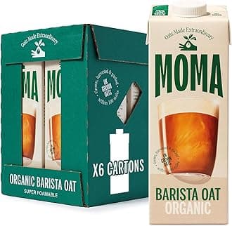 Organic Barista Oat Drink - 6 x 1L - 100% Plant Based Milk Alternative - Made from British Organic Oats - Vegan - Gluten Free - Fully Foamable - No Added Sugar - GMO Free - Made in the UK