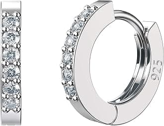 6mm Hoop Earrings Tiny Cartilage Huggie Earrings for Women Hypoallergenic Piercing Mini Sleeper Earrings for Girls Men Teens