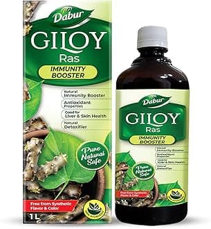 - Dabur Giloy Juice - 1L | Ayurvedic Health Juice for Immunity | With Natural Source Of Antioxidants | Detoxifies & Rejuvenates Body | Good For Liver & Skin Health