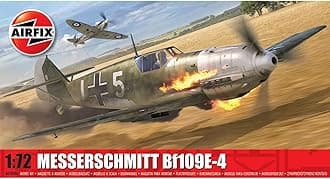 Level 1 Model Kit Messerschmitt Bf109E-4 Fighter Aircraft 1/72 Plastic Model Kit by Airfix A01008B