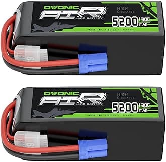 6S LiPo Battery 5200mAh 22.2V 130C RC Battery EC5 Connector