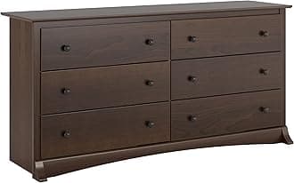 Sonoma 6-Drawer Double Dresser for Bedroom, Wide Chest of Drawers, Traditional Bedroom Furniture, 59" wide x 17.5" deep x 29" tall, Espresso