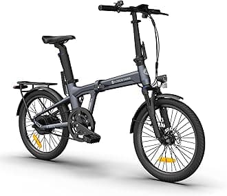 ADO Air20Pro Electric Bike Folding, EBike for Adults, 20" Folding Electric Bicycle, Belt Drive, Bafang Motor, ECO and SPORT Mode, Adjustable Shock Absorption, LCD, APP, Range Up To 100KM