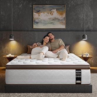 BedStoryFirm King Mattress for Couples - 14 Inch Hybrid Mattress with Quiet Motion Isolation, Extra Spinal Support and Back Pain Relief - 800+ Pocket Springs, CertiPUR-US CertifiedOEKO-TEX STANDARD 100