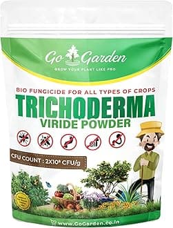 Go Garden Tricoderma Bio Fungicide for plants (2 x 10^8 CFU per Gram) Bio Fungicide - Prevents Fungal and Bacterial Diseases in Plants 1800 G