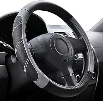 Elantrip Steering Wheel Cover SWC003 15.5-16 Inch Gray SWC003-GY-B