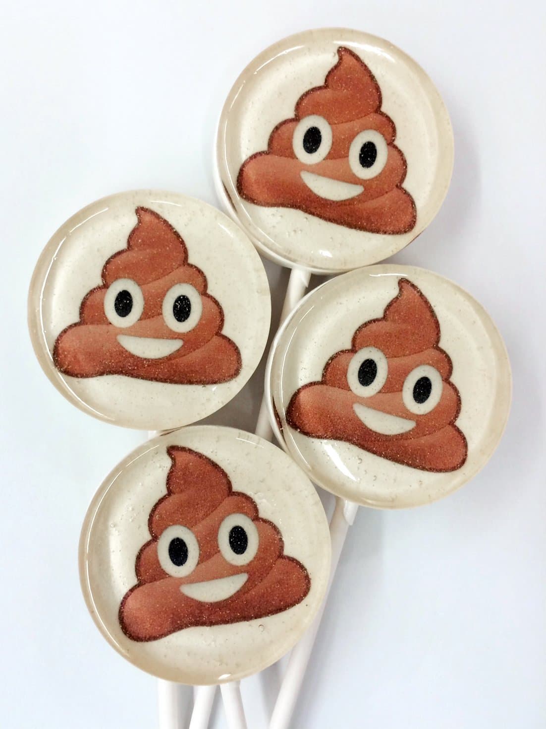 Poop Emoji Lollipops 12 Count