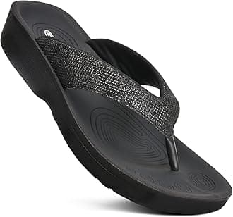 AEROTHOTIC Genuine Leather Clogs for Women with Arch Support Memory Foam Cork Footbed Indoor and Outdoor Adjustable Buckle Potato Shoes Comfortable Mules