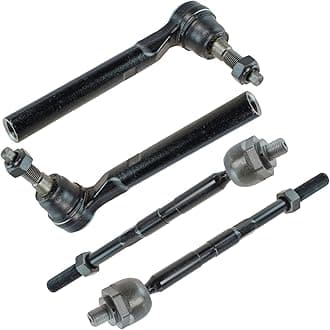 TRQ Front Inner Outer Tie Rod End Driver Passenger Kit Set 4pc for Hummer H3 H3T