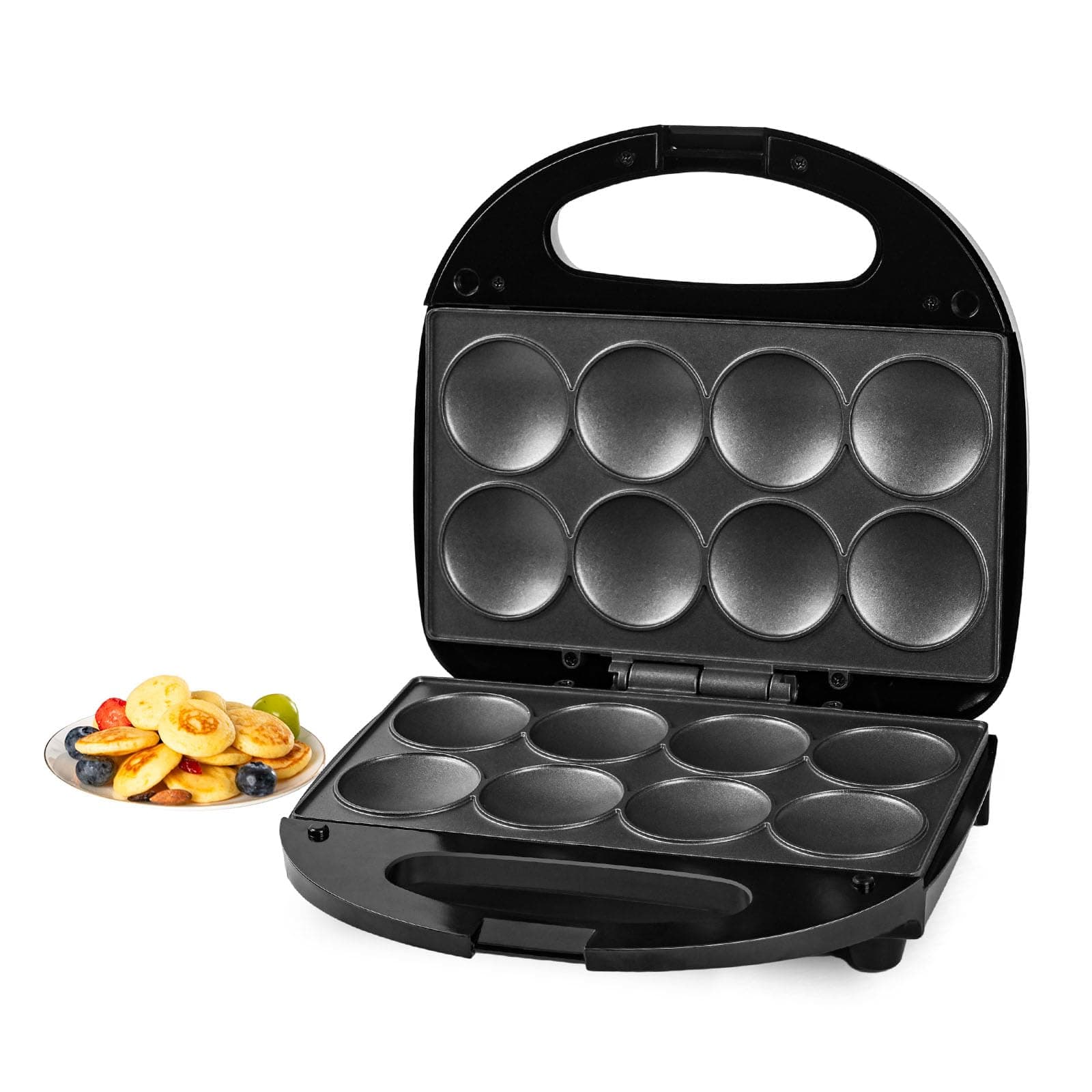 Pancake Maker, Mini Pancake Maker Machine Nonstick with Quick Heat-Up Make 8 pcs Pancakes, Electric Pancake Maker, Great for Breakfast, Snacks and Desserts