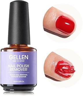 Gellen Gel Nail Polish Remover, 1pc Gel Polish Remover for Nails, Quick & Easy Nail Gel Remover in 2-5 Minutes, No Need Soaking Or Wrapping -15ml