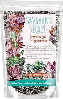 Premium Organic Succulent Potting Mix – Well-Draining Indoor Plant Soil – Safe, Eco-Friendly, UV-Treated – Perfect for Succulents, Aloe, and Cacti – Handcrafted in The USA (1 Quart)