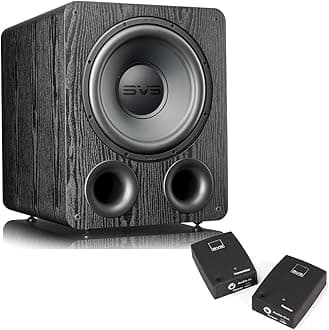 SVS PB-1000 Pro 10 Inch Ported Subwoofer with SoundPath Wireless Audio Adapter (Premium Black Ash)