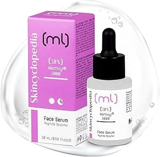 Skincyclopedia 10% Matrixyl 3000 Serum with Vitamin C, Hyaluronic Acid and Retinol - Peptide Booster against Wrinkles, Hyperpigmentation and Pores - All Skin Types - for Men and Women, 30ml