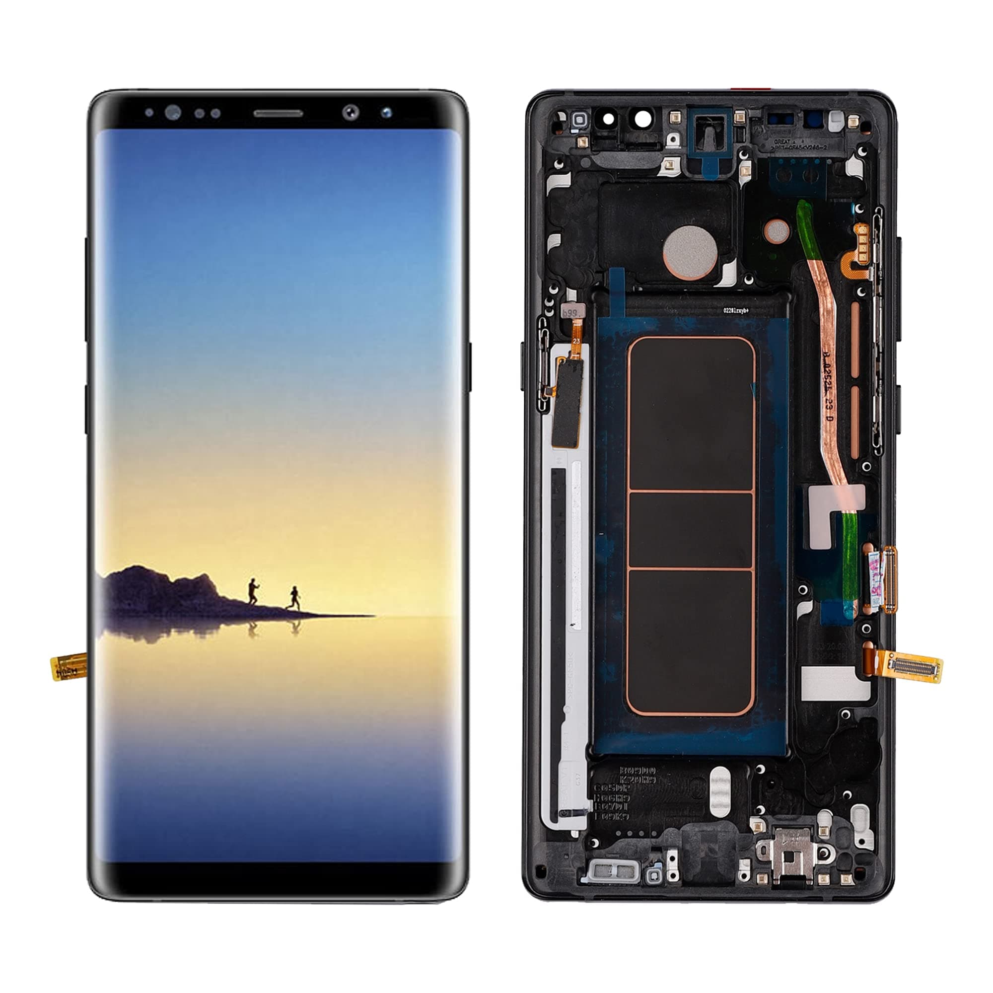 Super AMOLED Replacement Compatible with Samsung Galaxy Note 8(Black with Frame LCD Display Touch Screen Assembly with Repair Tools