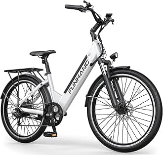 Electric Bike for Adults, 1000W Peak Ebike, 50Miles 21.7MPH Step Thru Electric Bicycle, 26" Commuter E Bikes with 48V Built-in Removable Battery, Adjustable Stem, 7-Speed, UL 2849 Certified