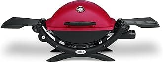 Q1200 Liquid Propane Grill, Red