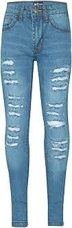 A2Z 4 KidsGirls Denim Ripped Jeans Comfort Skinny Stretch Jeans Lightweight Trendy Denim Cotton Pant for Age 3-14 Years