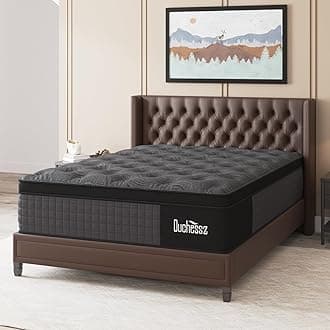 Full Mattress, 14 Inch Hybrid Mattresses Black with Gel Memory Foam and Individually Pocket Innerspring Euro Top Medium Firm for Motion Isolation, Edge Support, 100 Night Trial