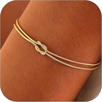 Gold Bracelets for Women, Dainty Gold Jewelry Gifts for Women, 14k Gold Bracelets for Women Non Tarnish, Trendy Gold Bracelet Waterproof, Gold Accessories for women