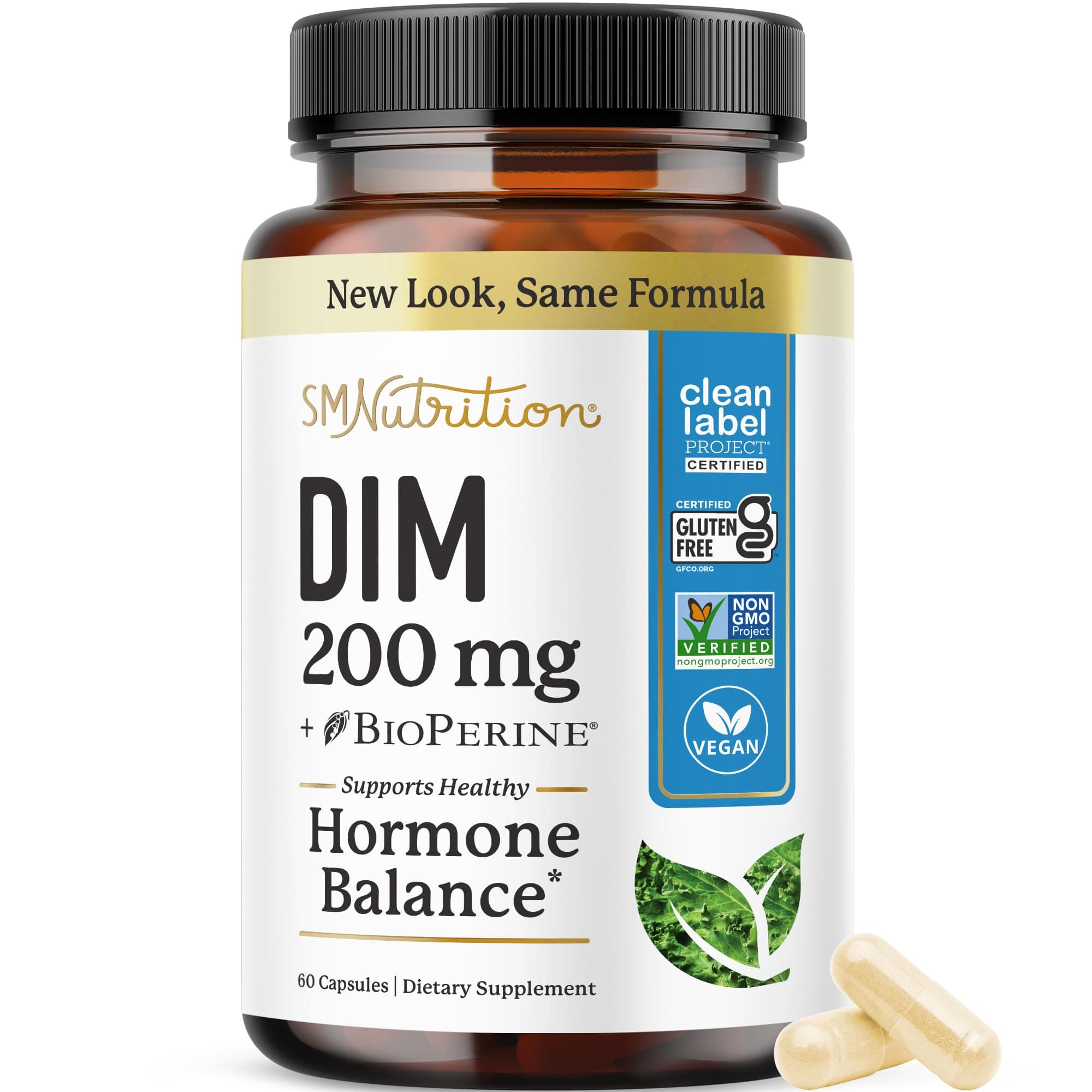 SMNutrition DIM Supplement BioPerine, 200mg