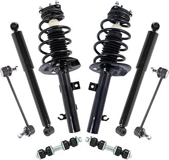 TRQ Front & Rear Suspension Kit Compatible with Front & Rear 2006-2007 Ford Focus
