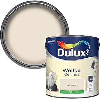 Dulux Silk Emulsion Paint For Walls And Ceilings - Natural Calico 2.5 Litres