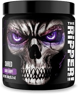 JNX SPORTS The Ripper! Fat Burner Pre Workout for Men & Women – Thermogenic Fat Burning Powder & Appetite Suppressant, Boost Energy & Endurance – Dark Grape, 30 Servings