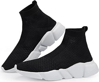 Walking Shoes for Men Lightweight High Top Sneakers Breathable Knit Athletic Running Shoes Fashion Gym Sports Shoes